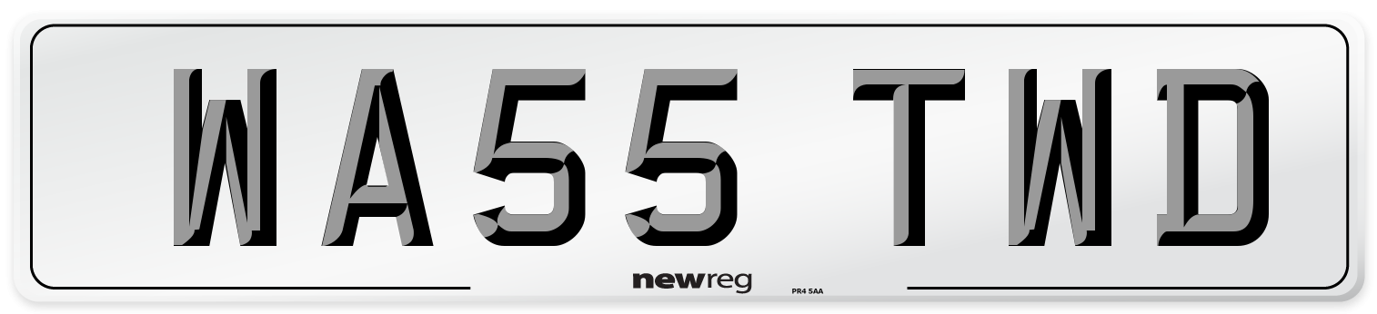 WA55 TWD Number Plate from New Reg